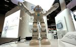 Lynx robot with Amazon Alexa on display in Las Vegas