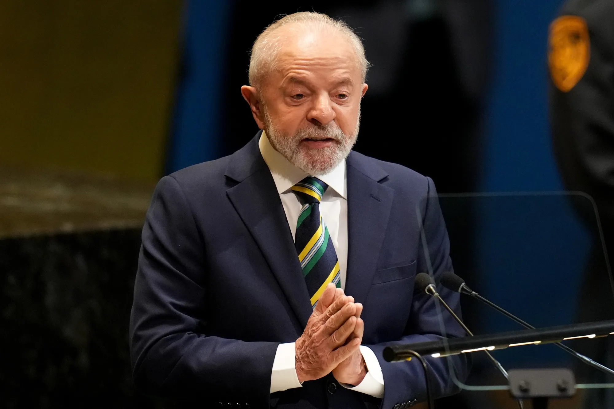 Luiz Inacio Lula da Silva, Brazil’s&nbsp;president, during the United Nations General Assembly&nbsp;in New York on Sept. 23.&nbsp;