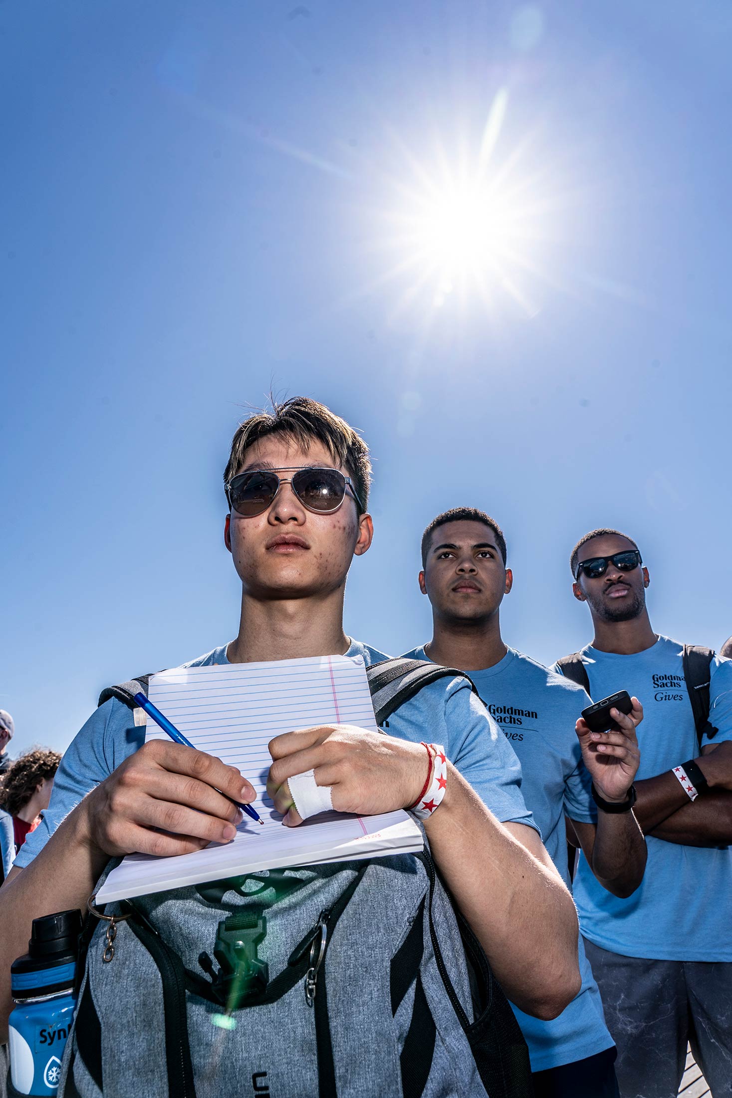 A team from Goldman Sachs at the start of Midnight Madness in Coney Island in October.