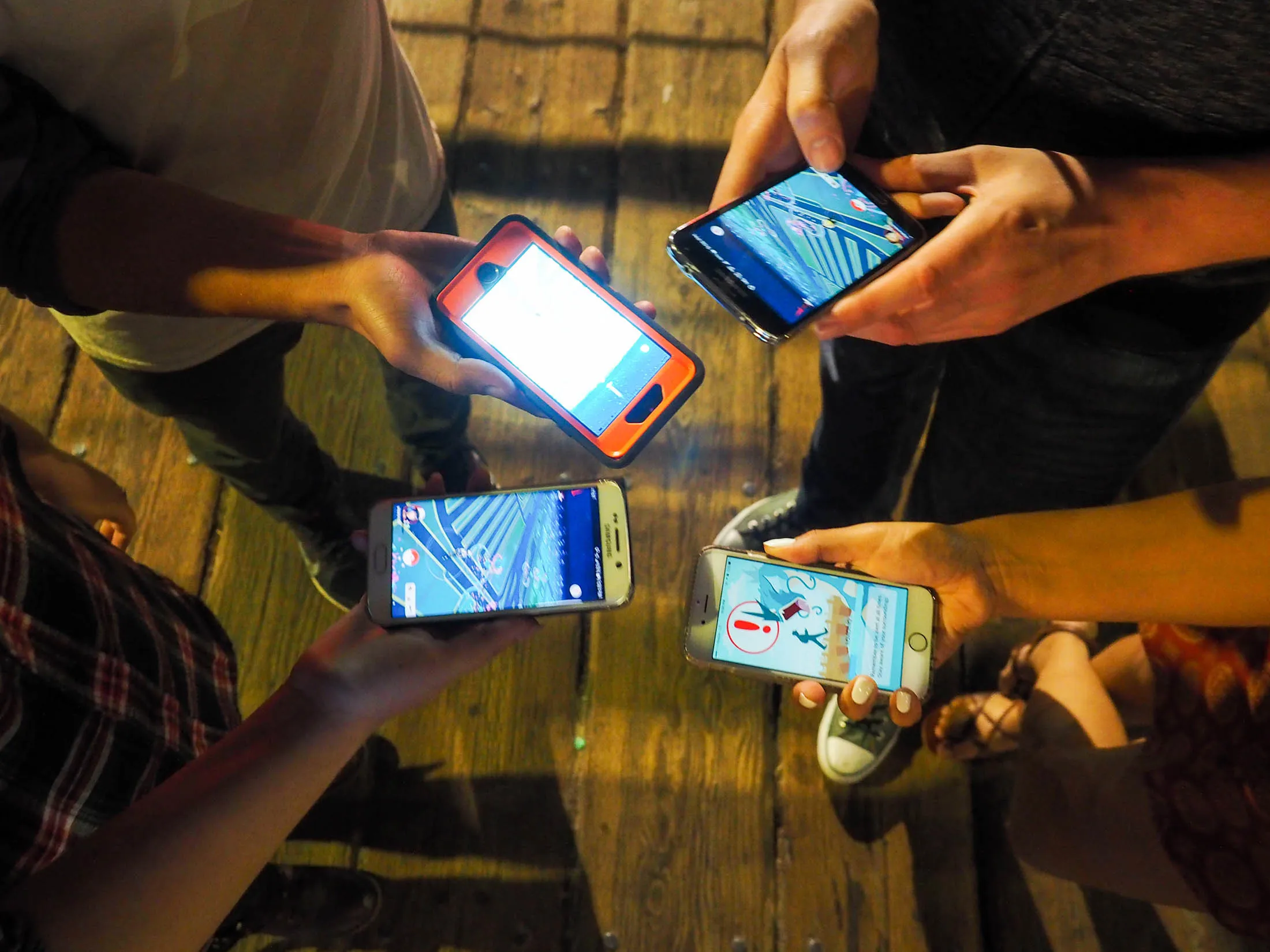 LOS ANGELES, CA - JULY 17: Pokemon Go players are seen in search of Pokemon and other in game items at the Santa Monica Pier on July 17, 2016 in Los Angeles, California.
