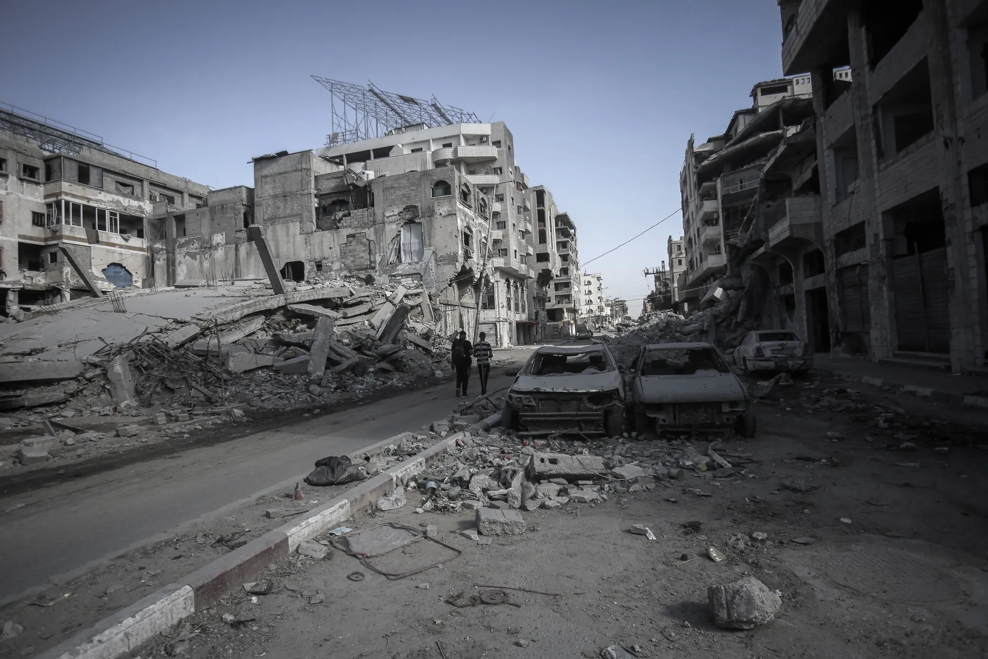 Gaza City after a recent Israeli airstrike.