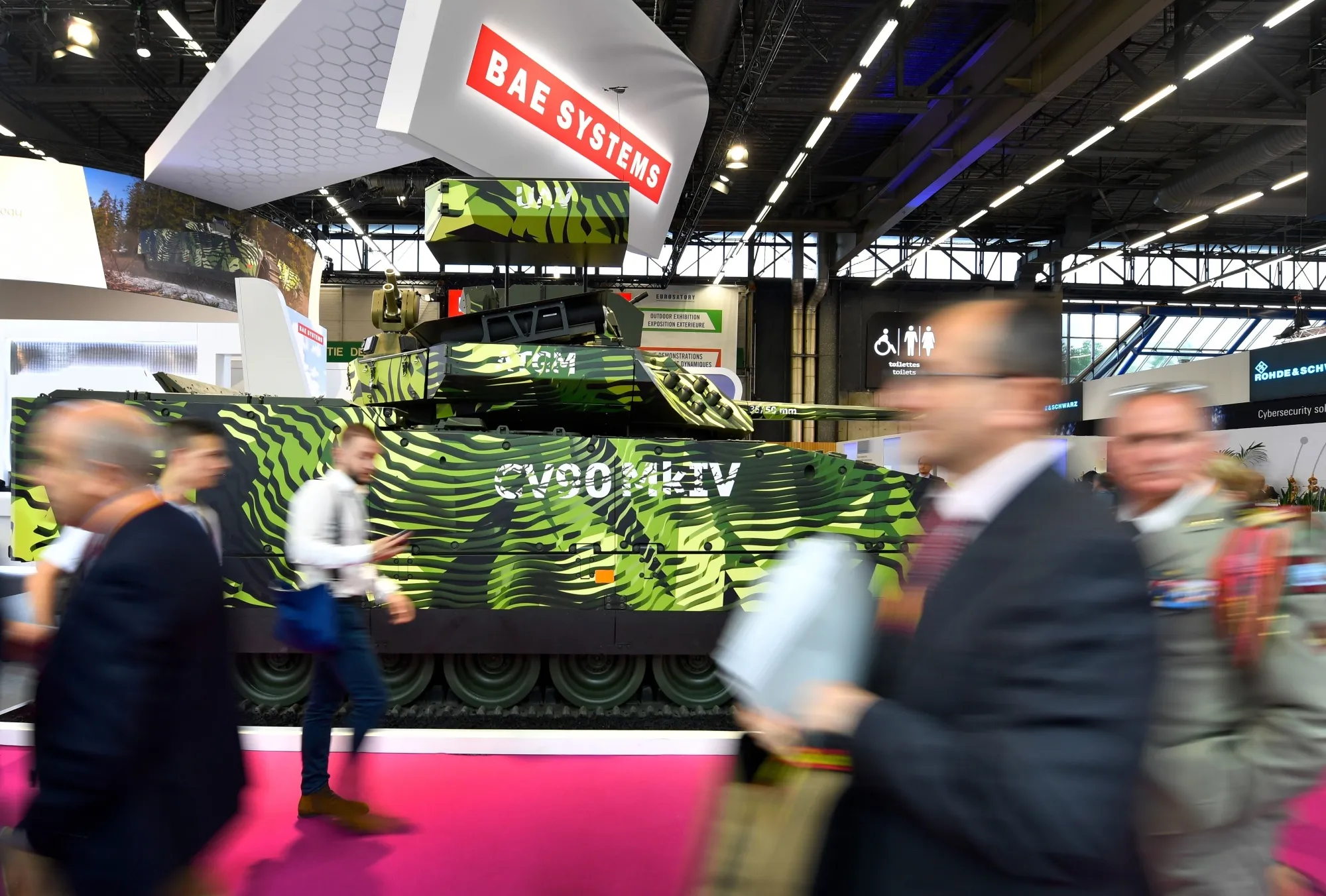 A BAE CV90 combat vehicle.