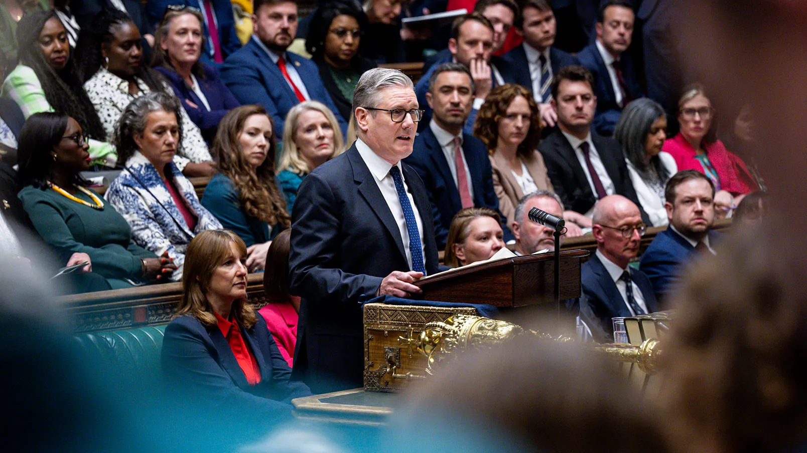 Keir Starmer addresses the House of Commons.