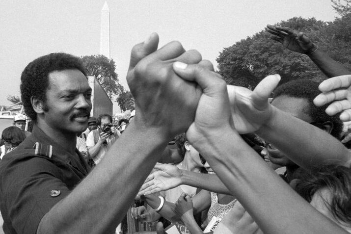 Jesse Jackson at MLK Anniversay March