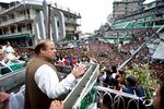 Sharif addressing a rally in April&#13;
