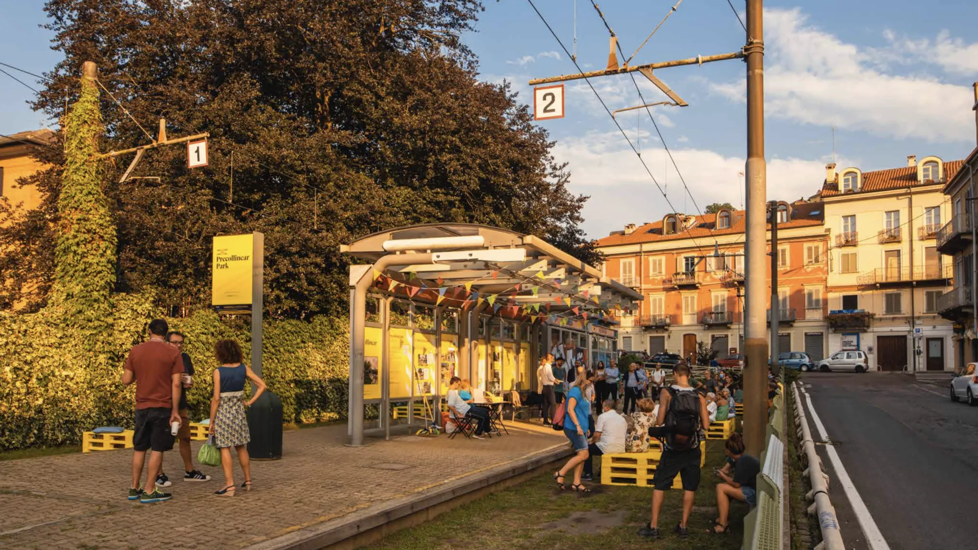After a streetcar line closed, Turin transformed it into a temporary linear park.&nbsp;
