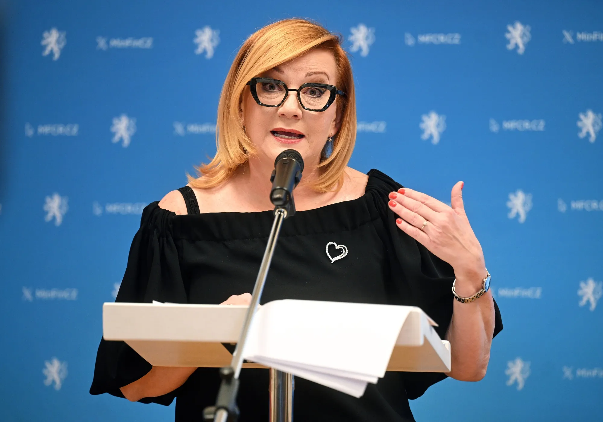 Czech Finance Minister Alena Schillerova