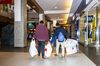 Shoppers at the Simon Property Group Roosevelt Field mall in Garden City, New York, U.S., on Thursday, Nov. 22, 2018. 