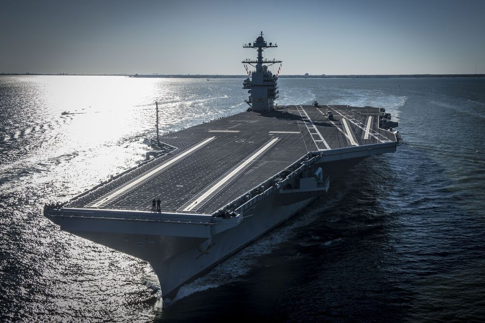 Navy S Priciest Carrier Ever Struggles To Get Jets On Off Deck Bloomberg