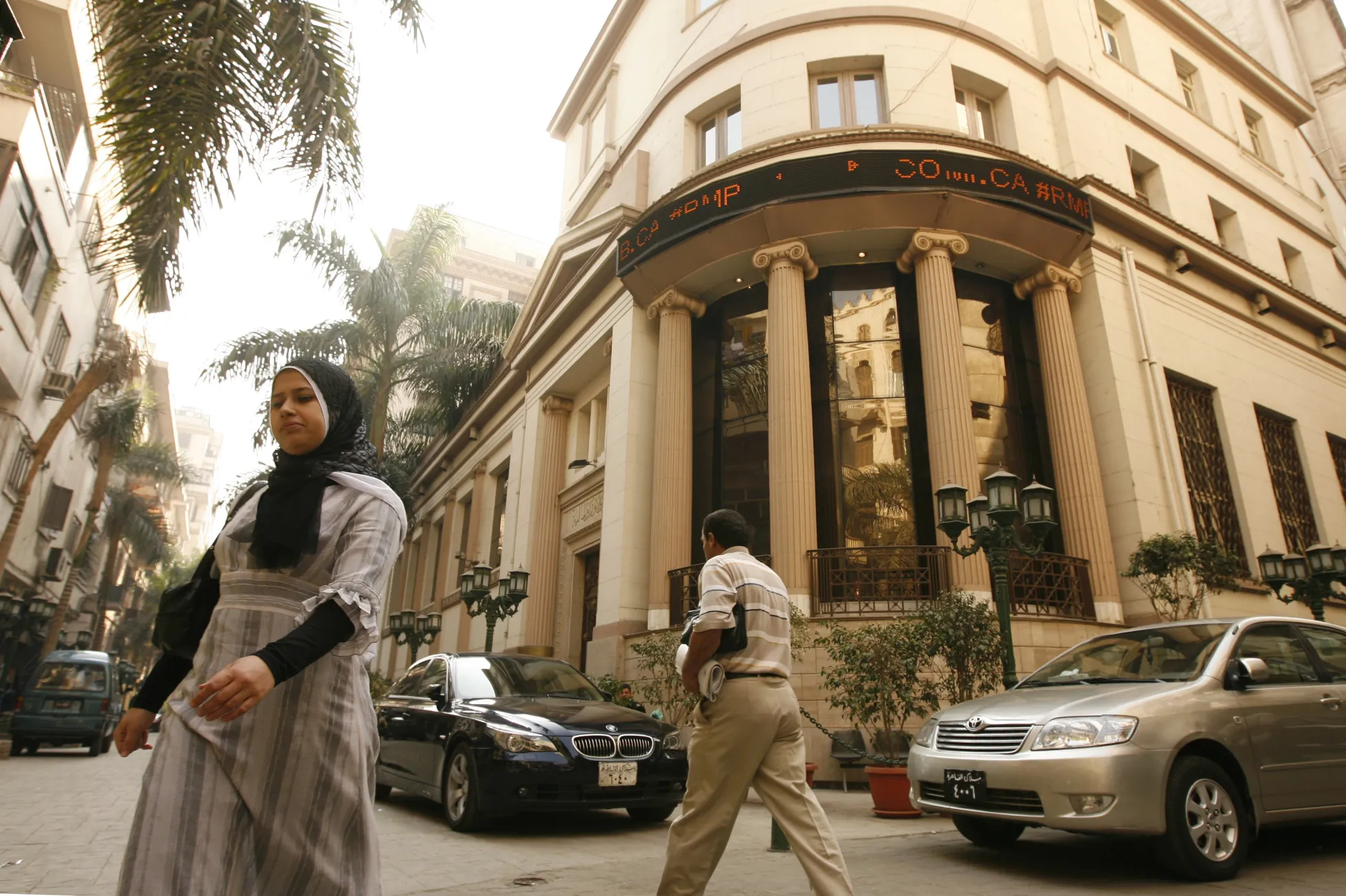 The Cairo and Alexandria stock exchange (CASE) building stands in Cairo, Egypt.&nbsp;