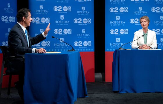 New York's Cuomo, Nixon Clash Over Subways in Tense Debate