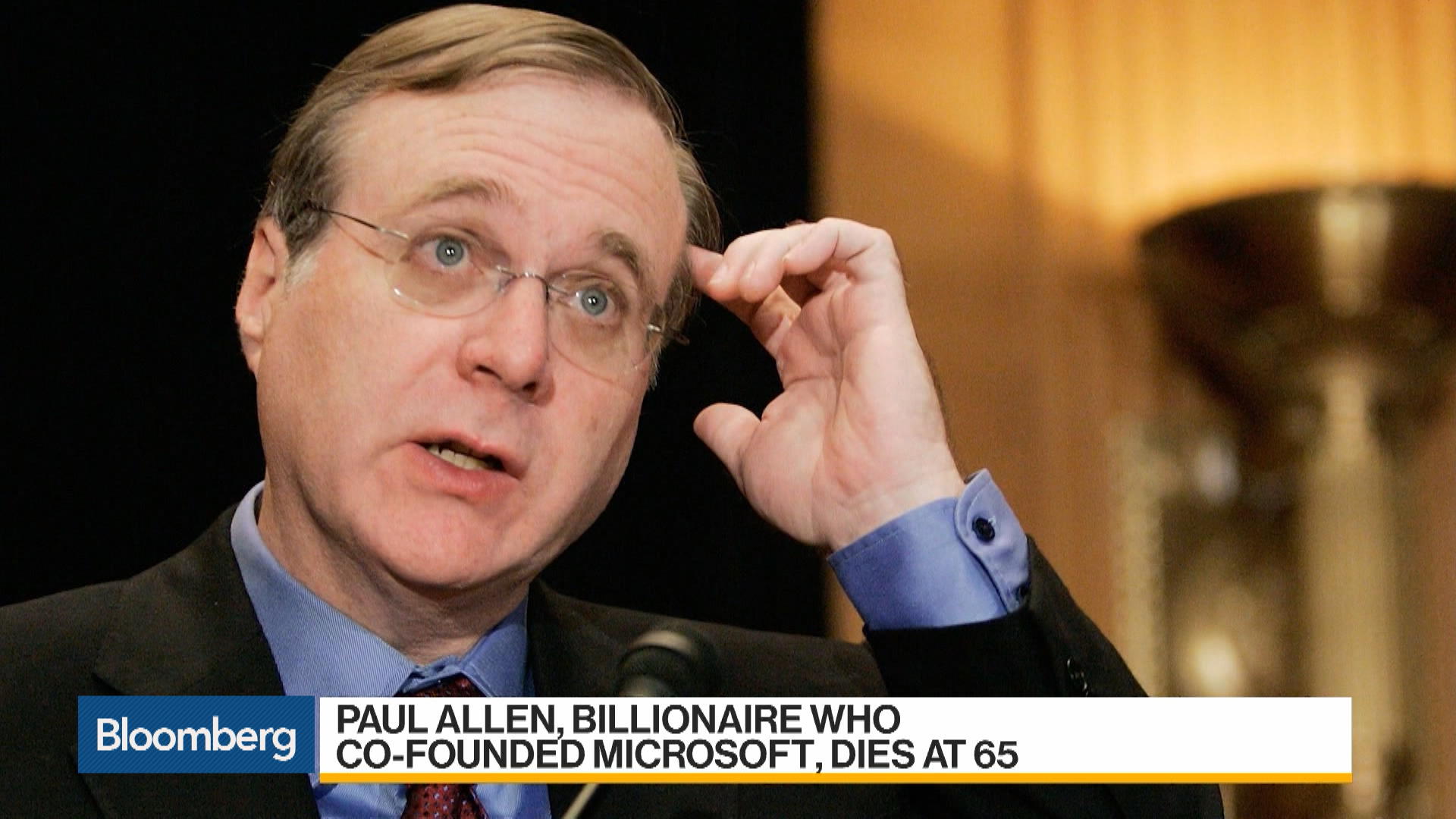 Paul Allen, Billionaire Who Co-Founded Microsoft, Dies – Bloomberg
