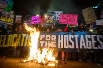 Protesters Call For Continuation Of Ceasefire Agreement