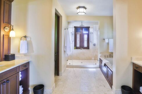 A bathroom in the house.