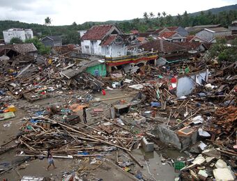 relates to Rescuers Search Through Rubble as Indonesia Tsunami Toll Mounts