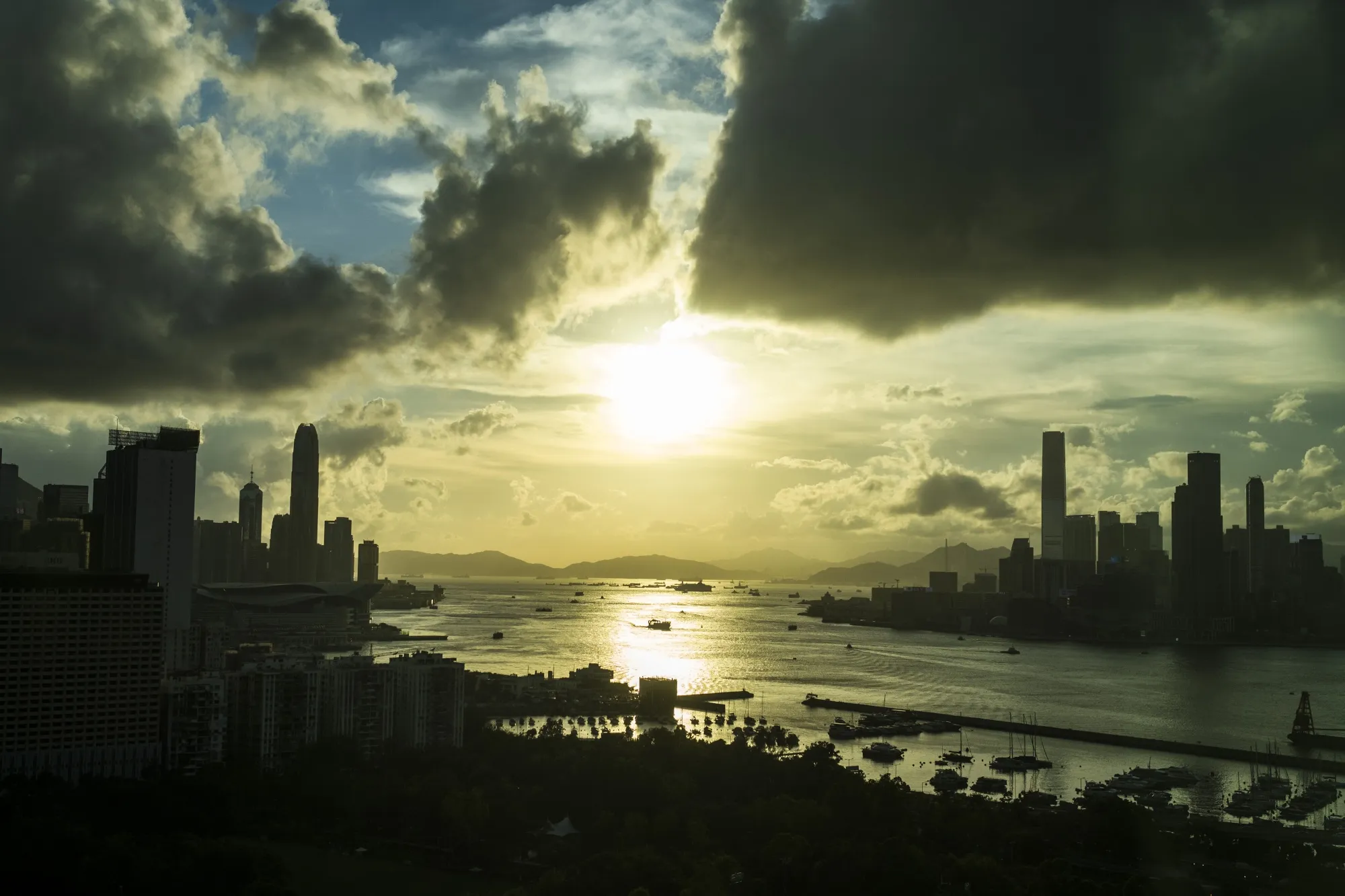 A new day in Hong Kong.