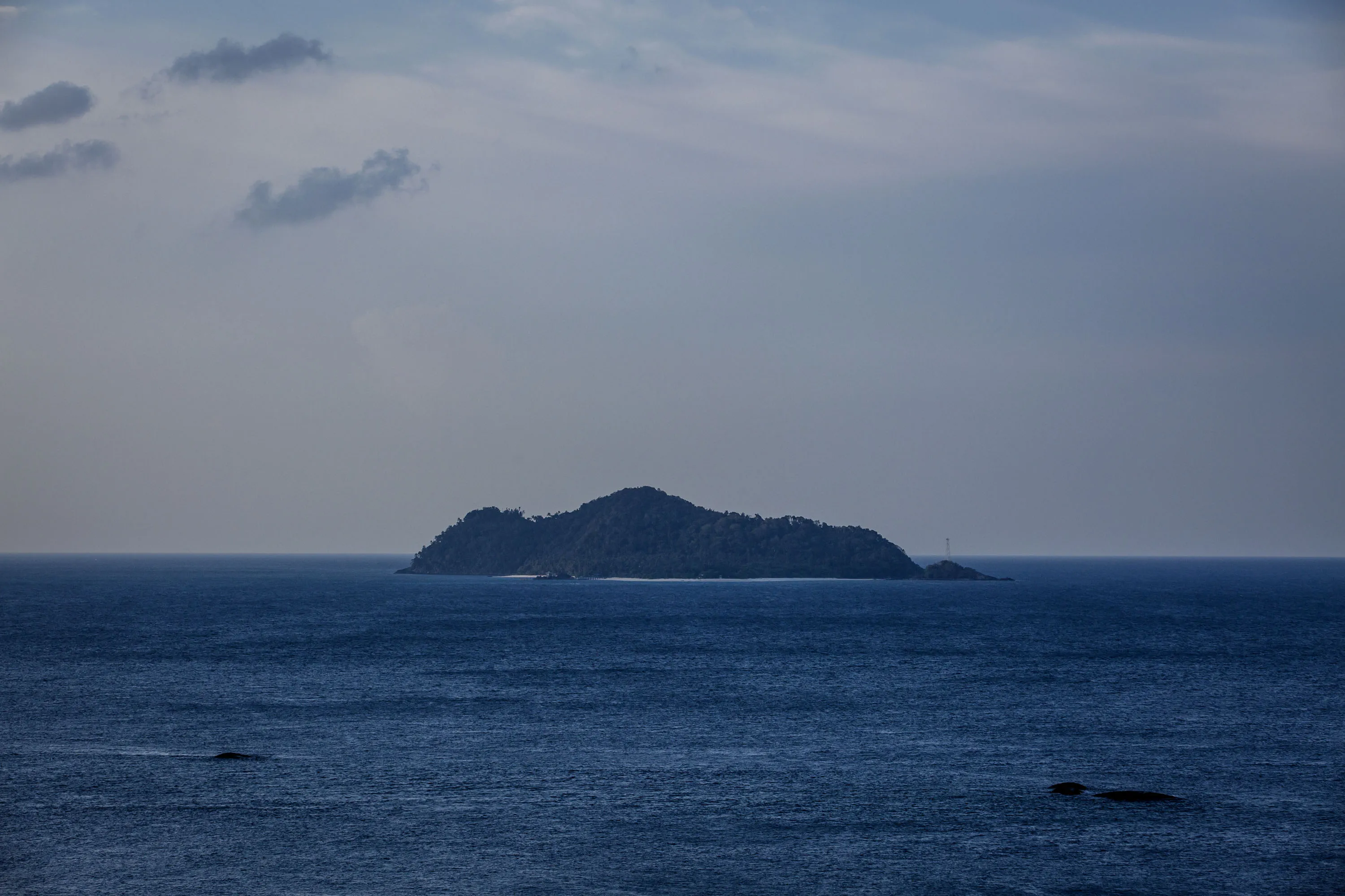 The Sanua island in Natuna, Indonesia.