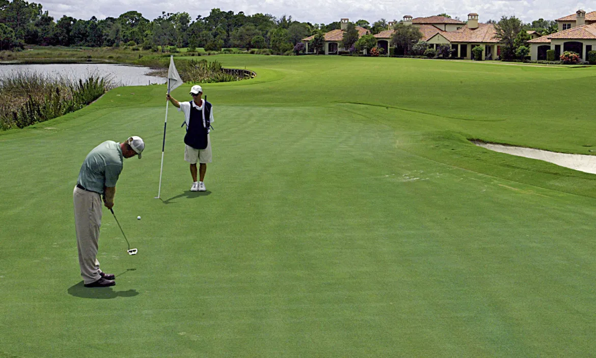 A golf course in Jupiter, Florida, now the Trump National Golf Club, when it was owned by Ritz-Carlton, Aug. 24, 2006.
