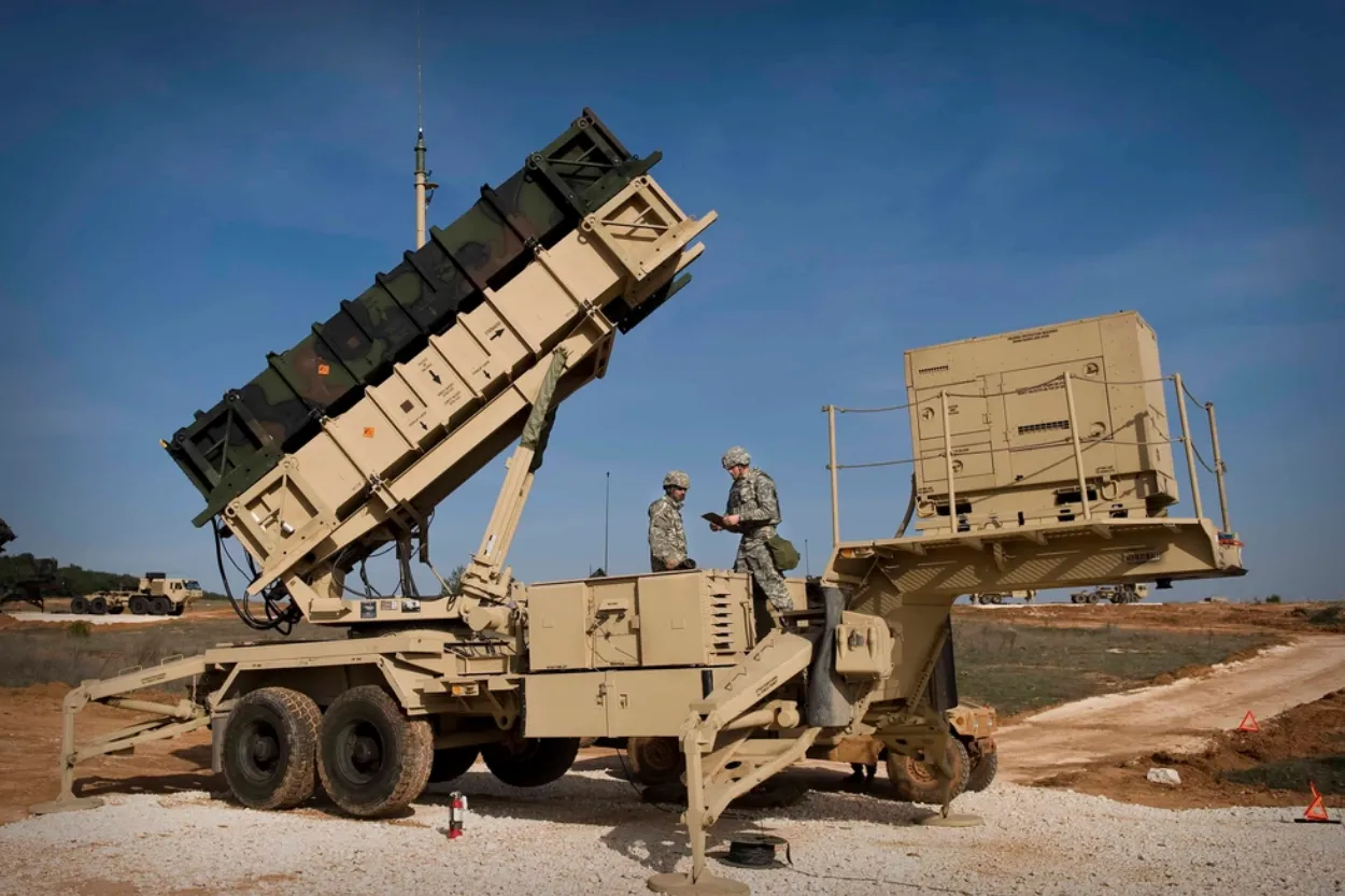 A US Patriot missile battery.