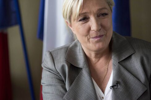 French National Front Leader Marine Le Pen Interview