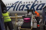An Alaska Air jet at Seattle, Washington, on Feb. 3, 2017.
