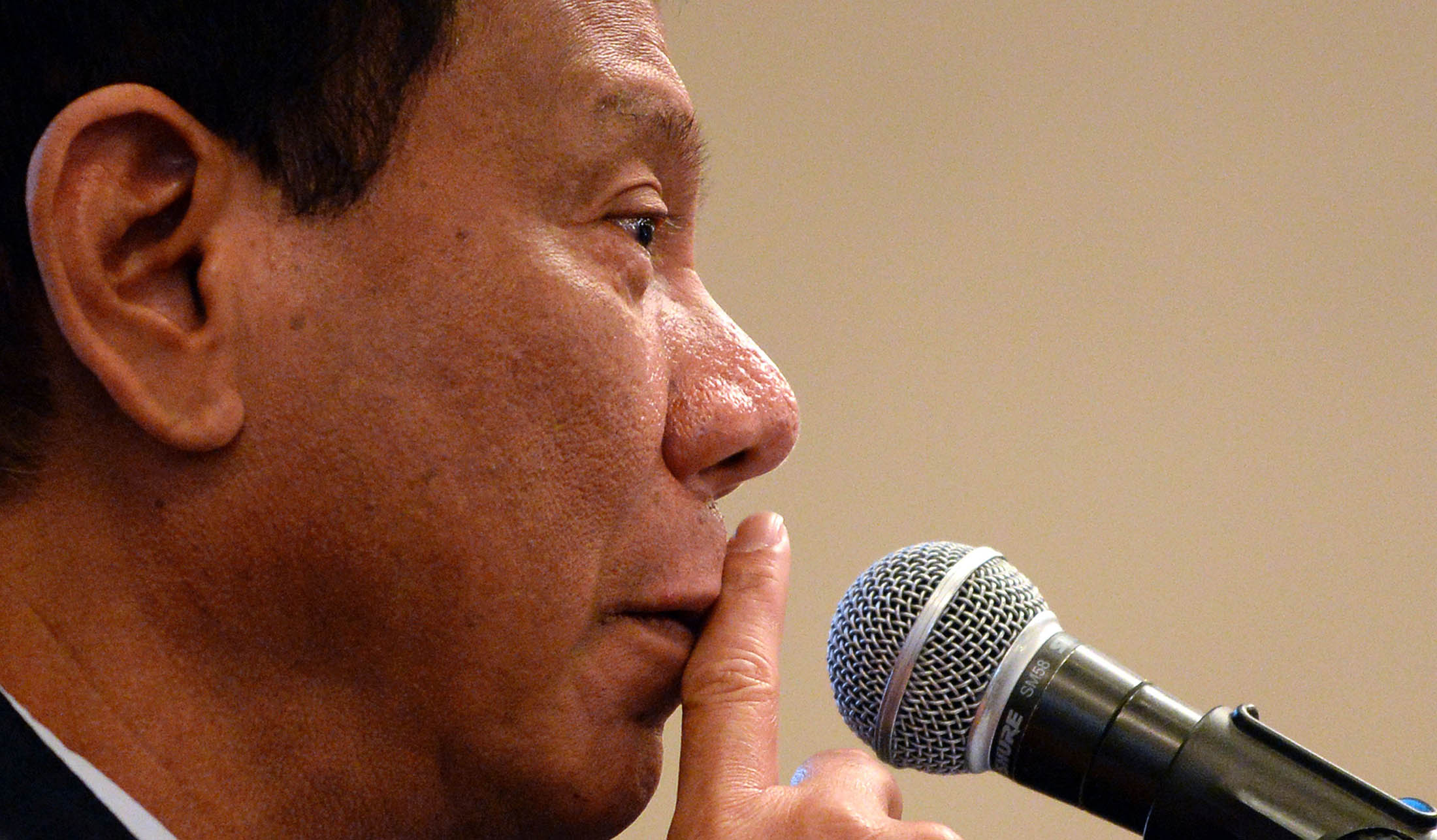 Philippine presidential favourite Rodrigo Duterte.
