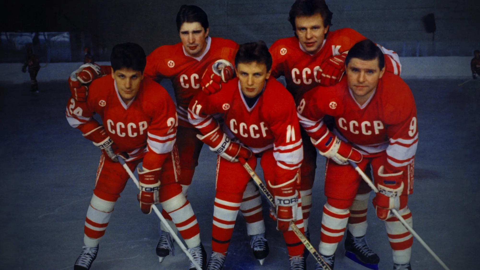 The Red Army hockey team's top line
