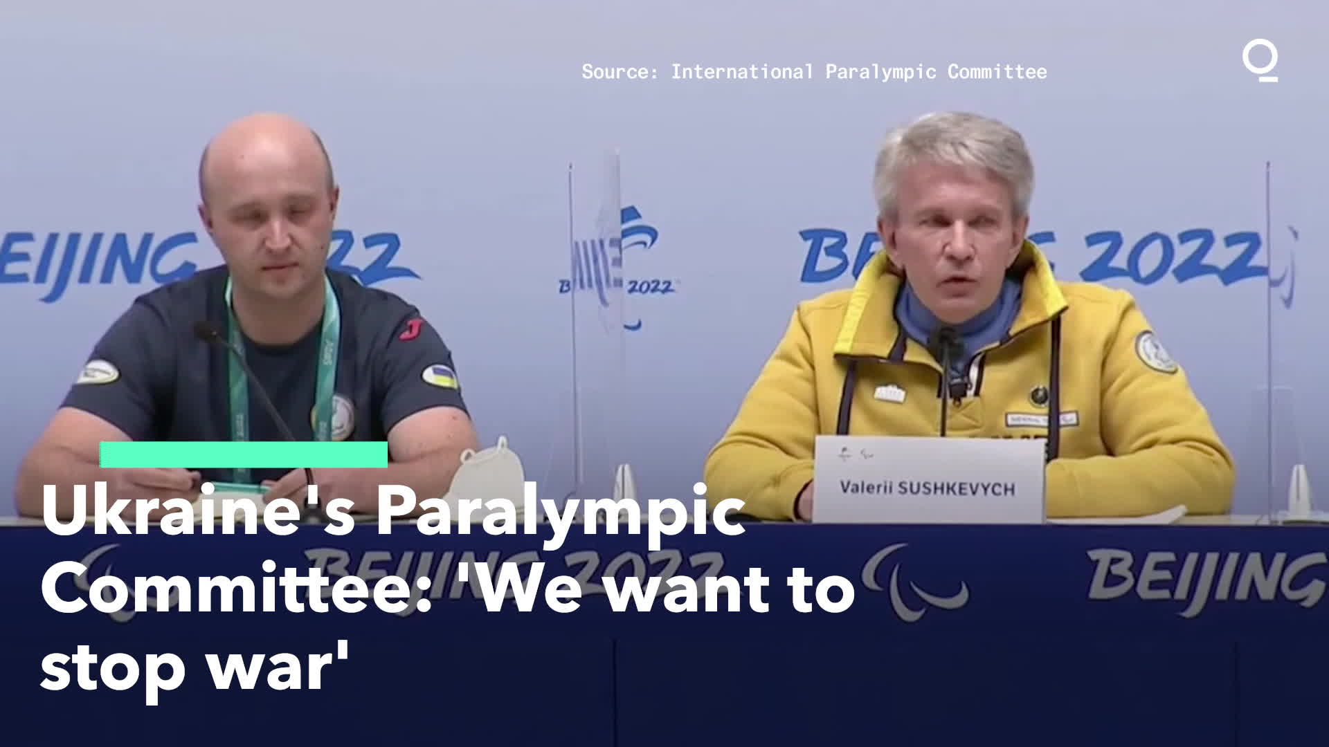 Watch Ukraine's Paralympic Committee 'We Want to Stop War' Bloomberg