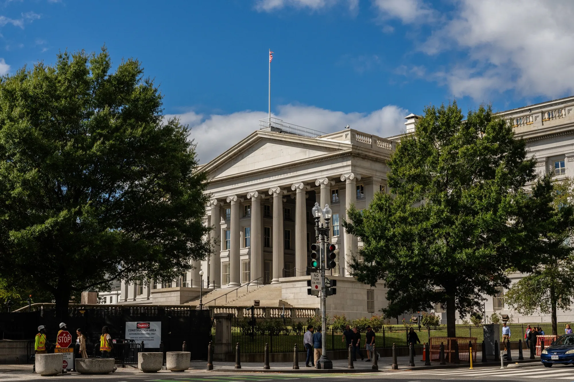 The US Treasury Department in Washington.