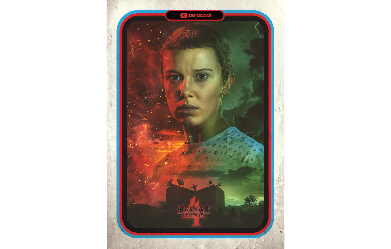 A “Stranger Things”&nbsp;trading card featuring Millie Bobby Brown’s Eleven character.