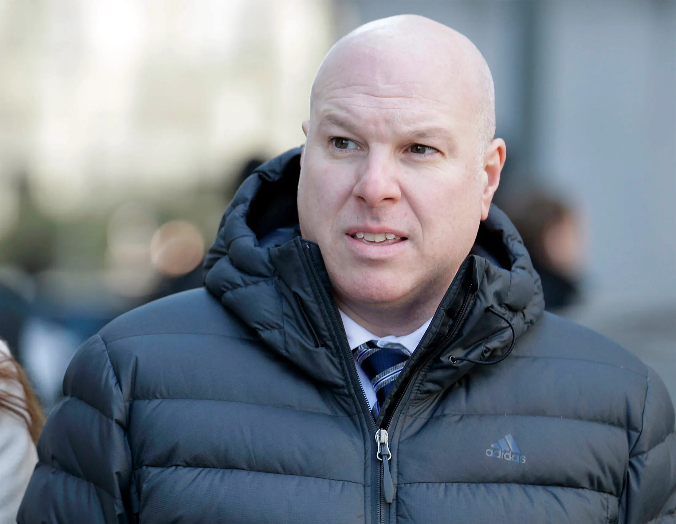 Former Adidas executive James Gatto arrives to court for sentencing in New York on March 5.&nbsp;