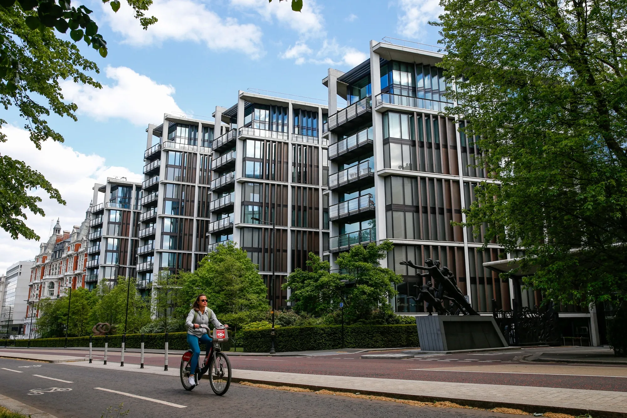 Luxury apartments in Knightsbridge, London.