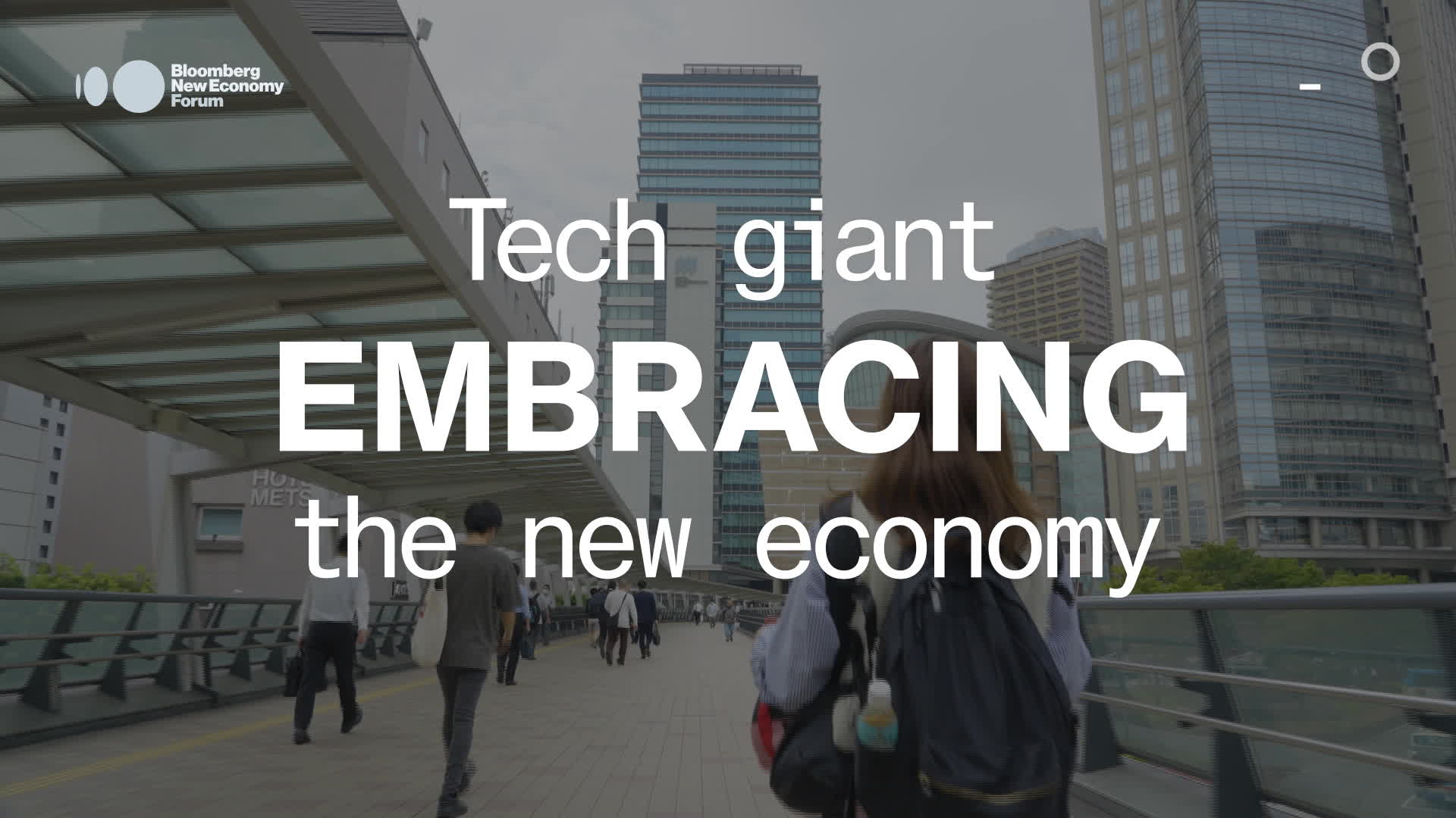 Watch Tech Giant Embracing The New Economy Bloomberg