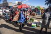 Street traders in the central business district of Harare, Zimbabwe