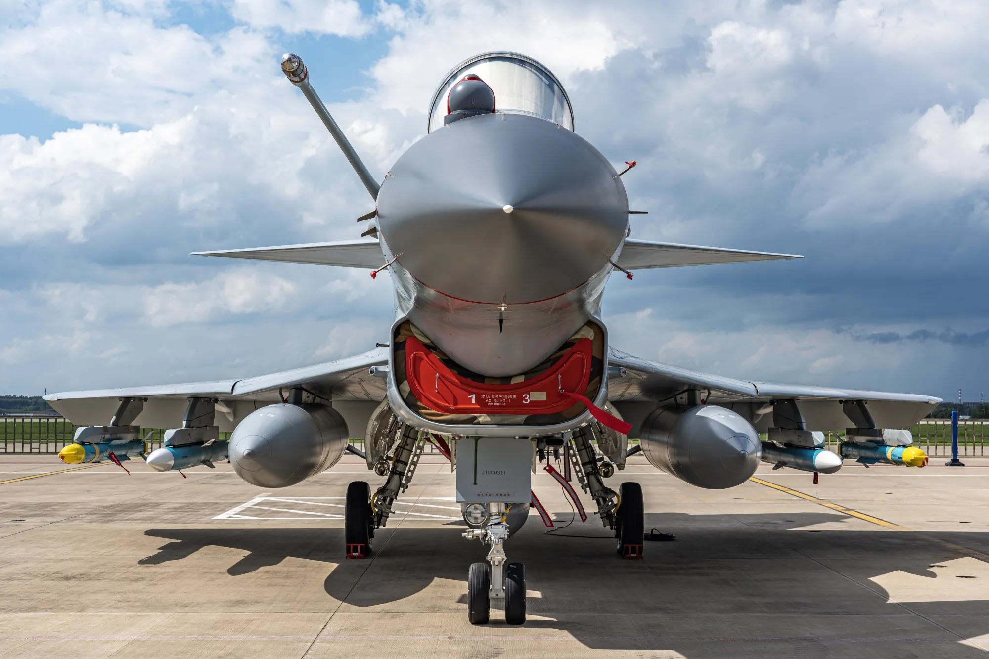 A J-10C fighter jet.