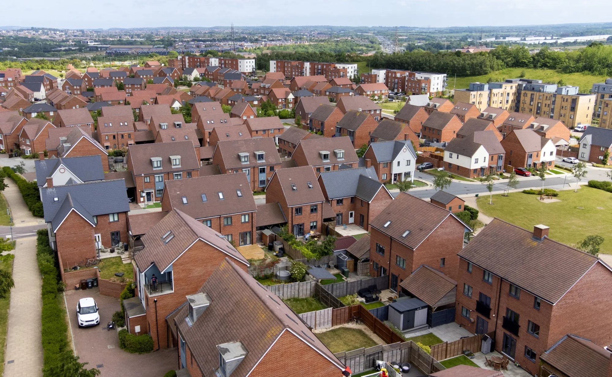 Houses in Ebbsfleet, UK.