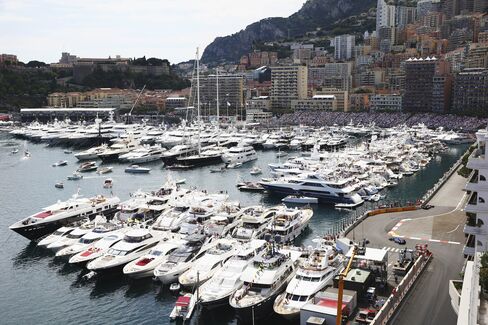 Some of the best views for the Monaco race are from the decks of the multimillion-dollar yachts that pull up trackside every year.