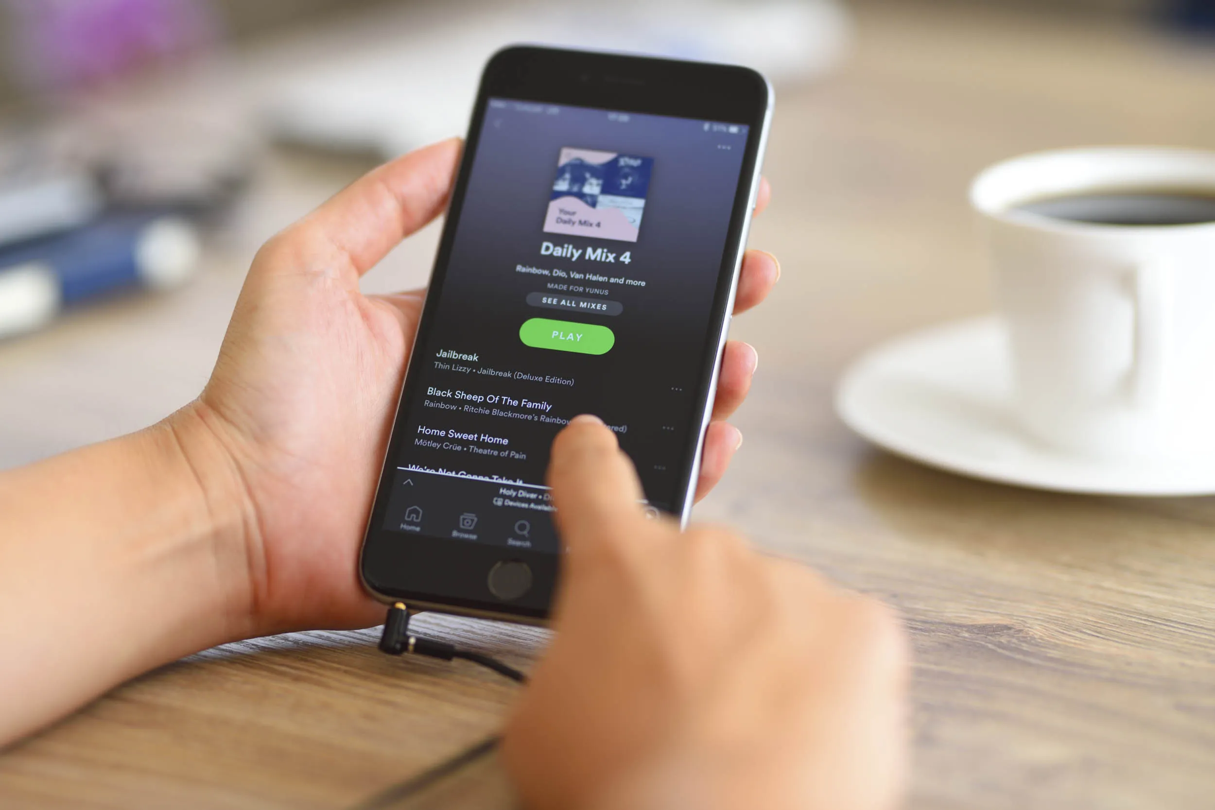Spotify on iPhone 6