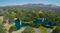 An aerial view of Neverland's 4-acre lake.