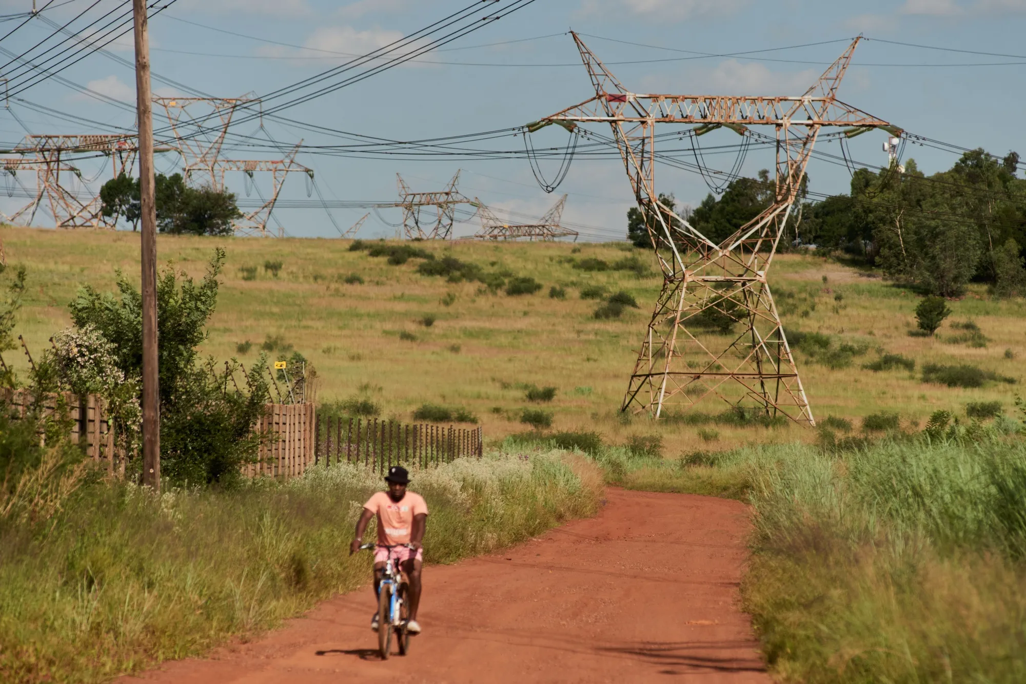 Power lines in Pretoria, South Africa.