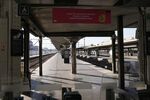 Empty platforms Gare de Lyon in Paris on July 6