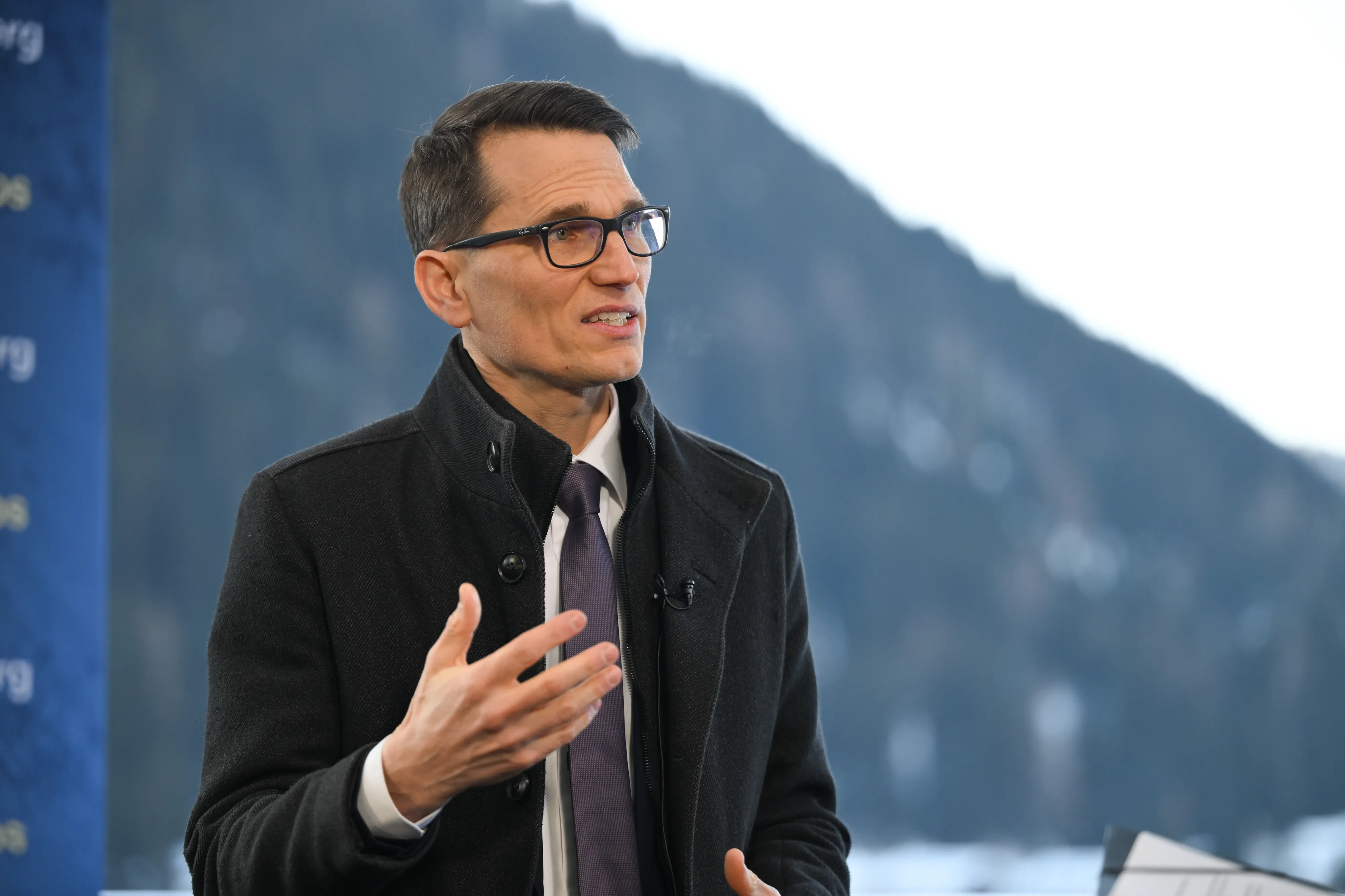 Martin Schlegel in Davos, on Jan. 21.