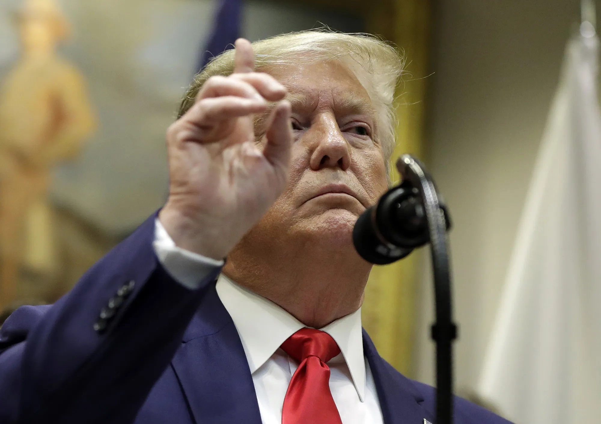 Donald Trump speaks at the White House in Washington on&nbsp;Oct. 7.&nbsp;