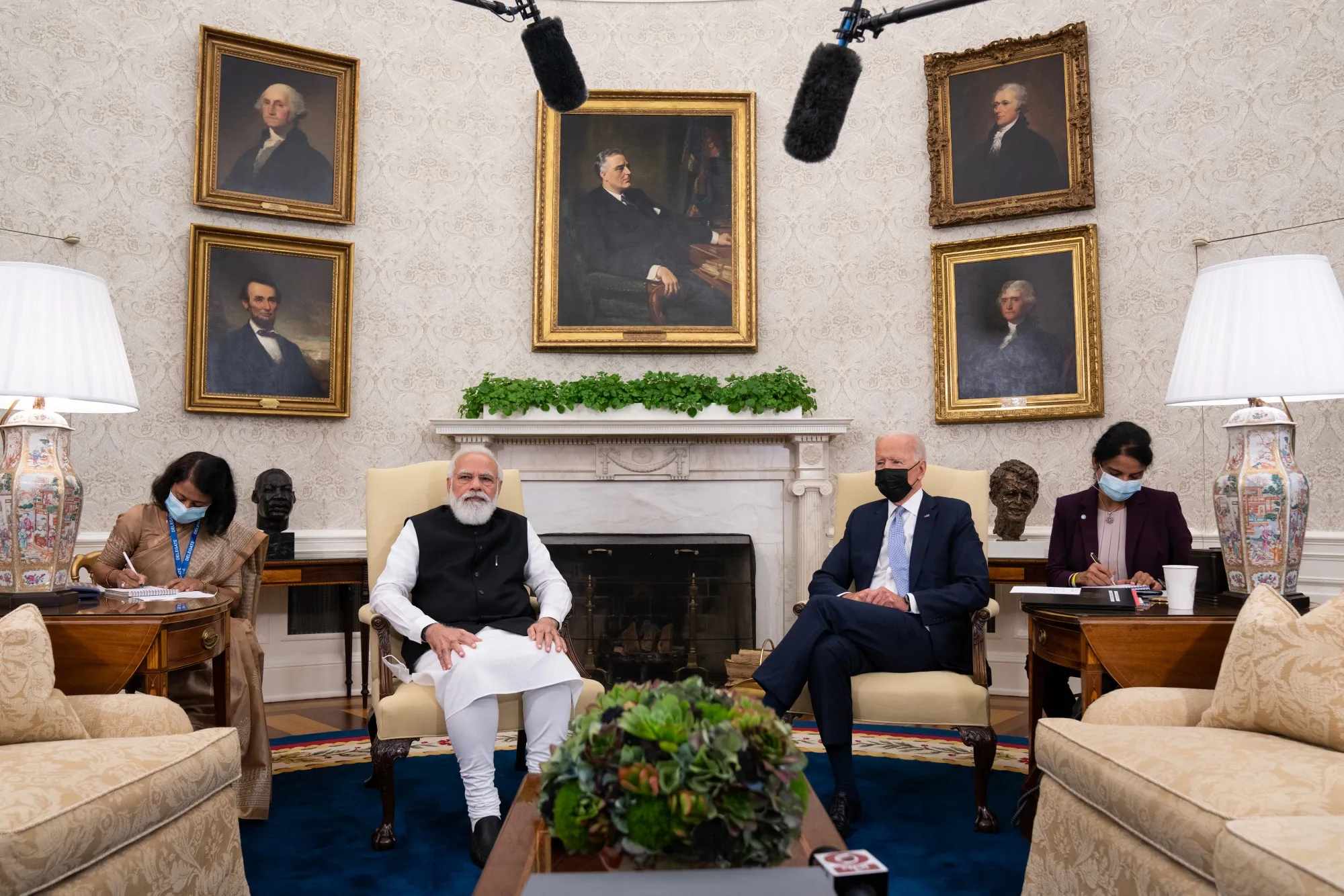 Modi and Biden in the White House in September.