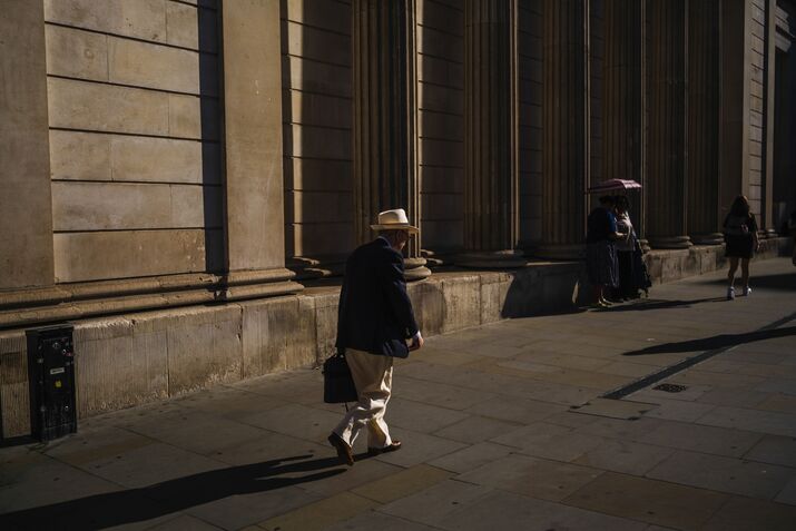 City Workers And Commuters During UK Heat Wave