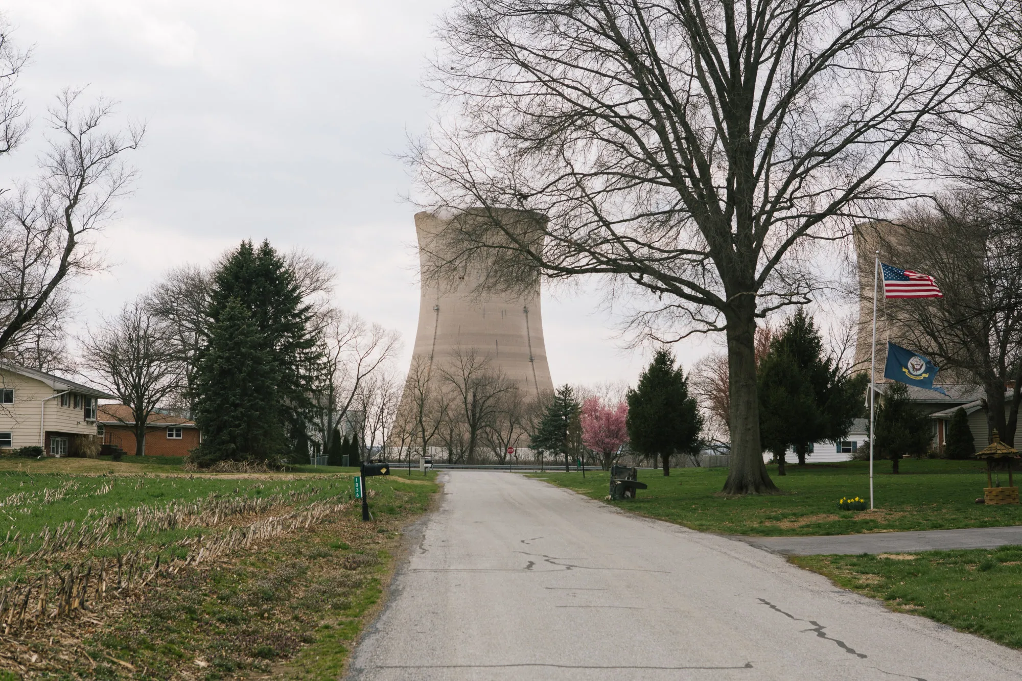 The Three Mile Island nuclear power plant near Middletown, Pennsylvania.