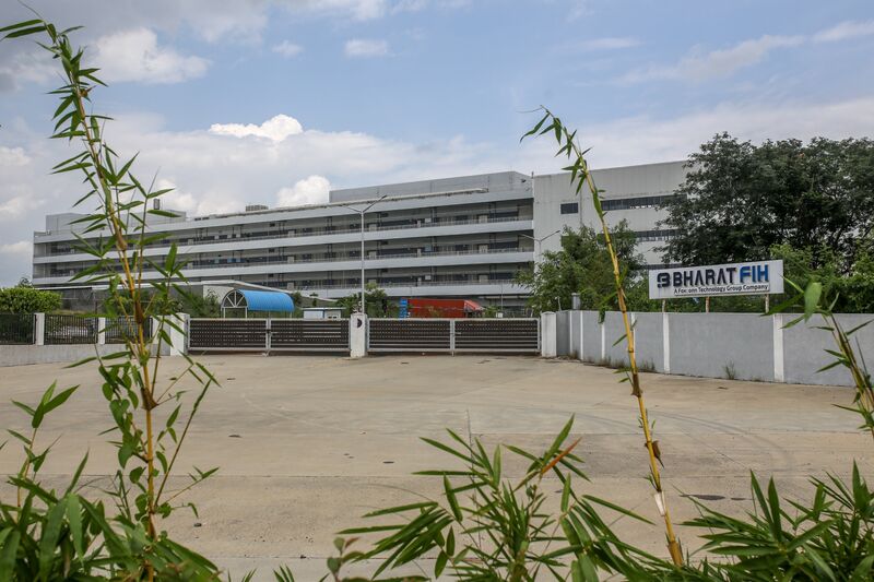A manufacturing facility operated by Bharat FIH, a unit of Foxconn Technology Group, in Sriperumbudur, Tamil Nadu, India.