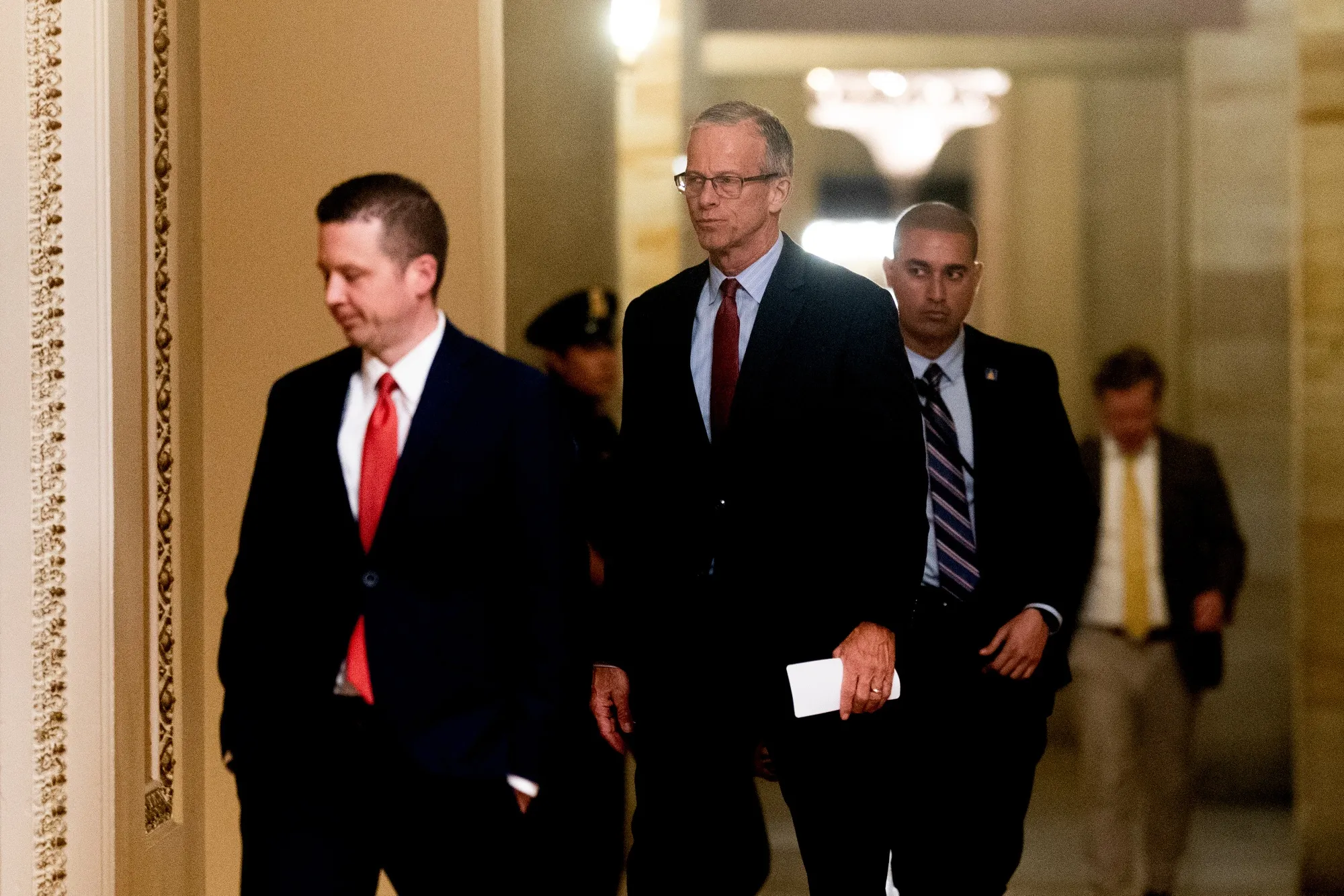Senate Majority Leader John Thune struck a deal with a group of moderate Democrats to reopen the government.