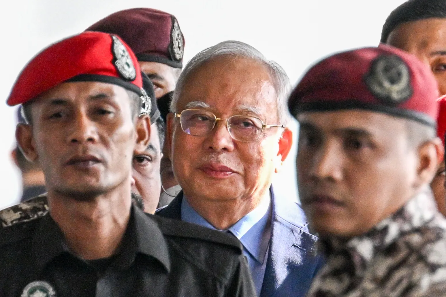 Najib Razak arrives at court in Kuala Lumpur in October 2024.
