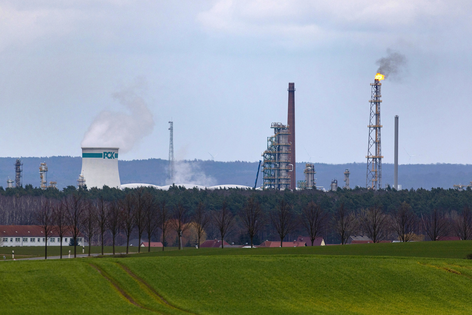 The PCK Schwedt oil refinery in Germany.